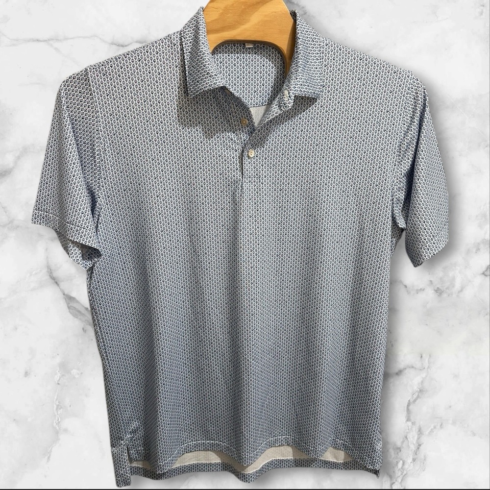 Peter Millar Summer Comfort polo Shirt Men's XL Martini‎ All Over Print